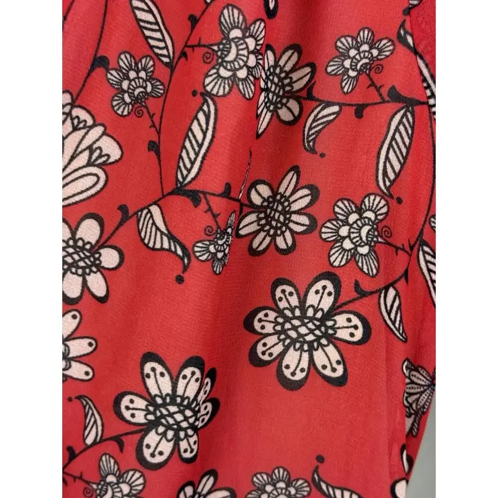 For Love & Lemons Boho Red Floral Pia romper size‎ M Boho Free - Picture 8 of 11